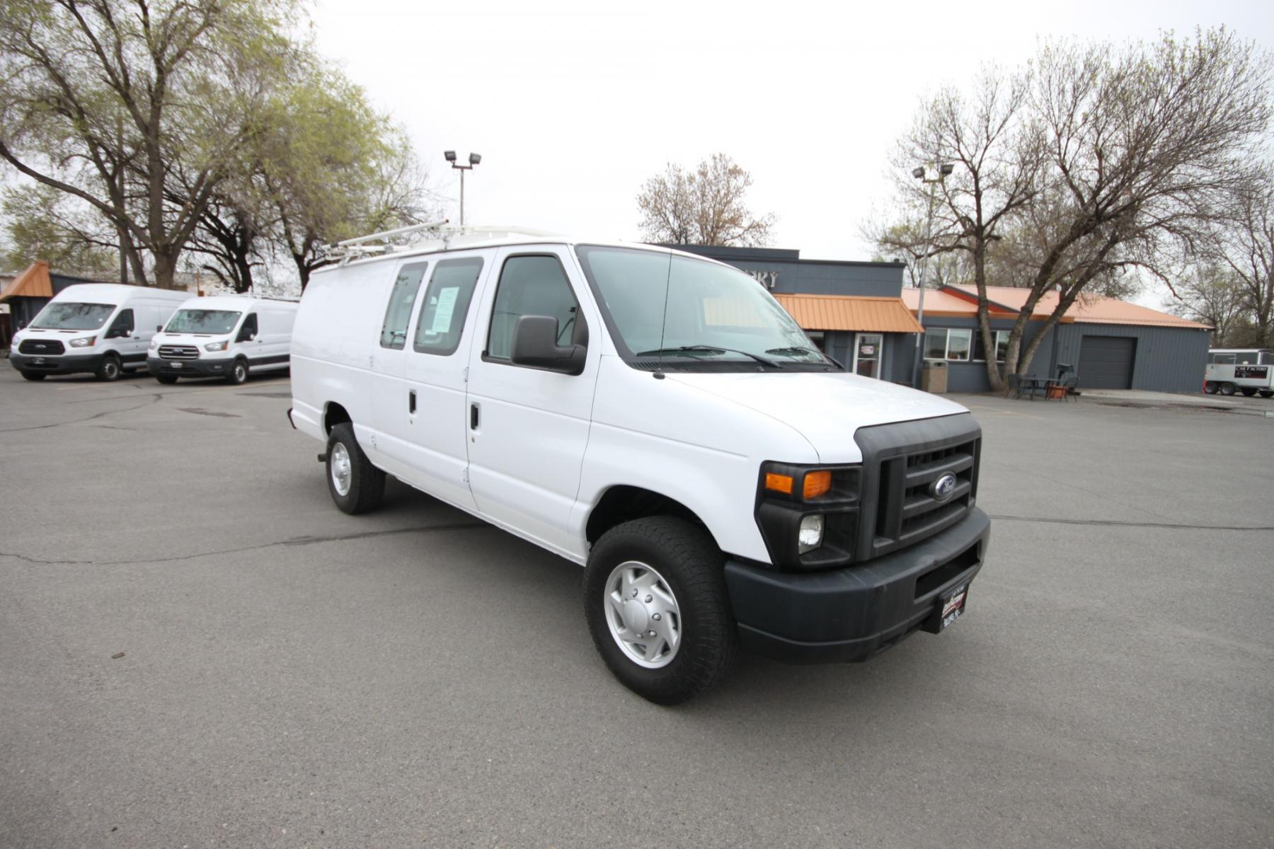 2014 White /Grey Ford E-Series Van (1FTSS3EL3ED) with an 5.4L V8 engine, Automatic transmission, located at 4562 State Avenue, Billings, MT, 59101, (406) 896-9833, 45.769516, -108.526772 - Photo #6